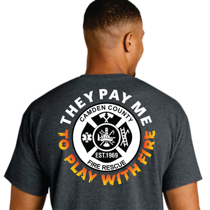 CCFR ADULT SHORT SLEEVE "PLAY WITH FIRE" T-SHIRTS